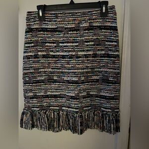 Ann Taylor Colorful Tweed Pencil Skirt Size 4. “SP” NWT